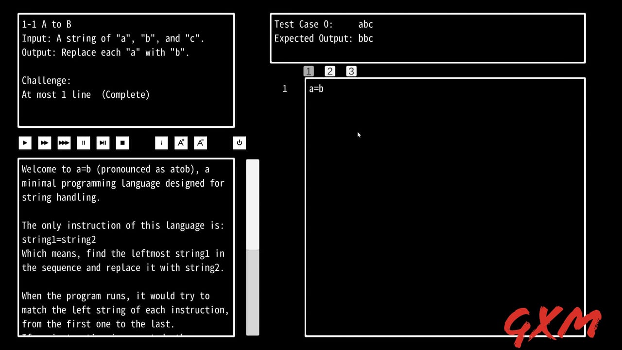 A=B Screenshot 1