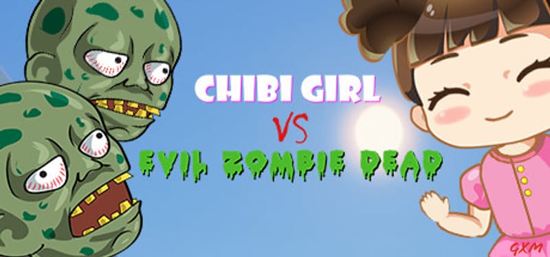 Chibi Girl VS Evil Zombie Dead Poster