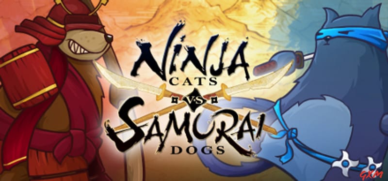 Ninja Cats vs Samurai Dogs Poster