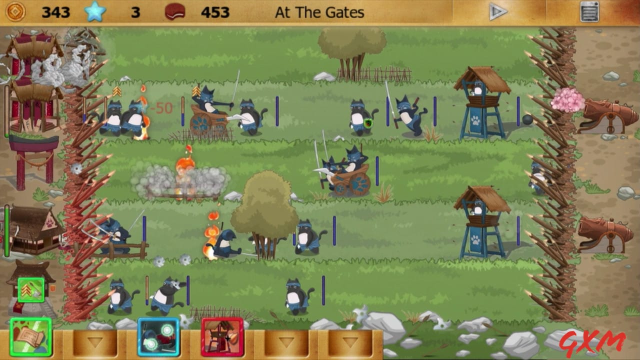 Ninja Cats vs Samurai Dogs Screenshot 1